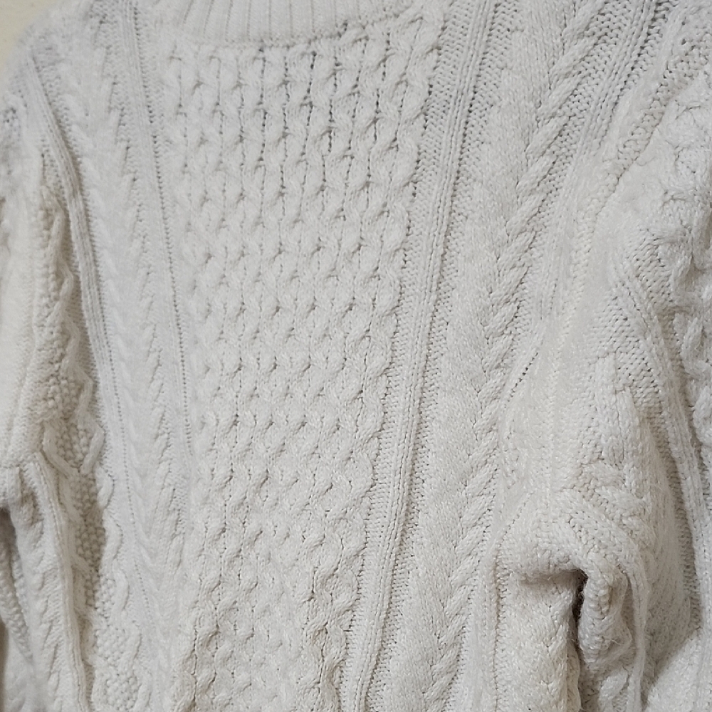 State Cream Crew Neck Sweater Soft Cozy Design - Picture 8 of 8
